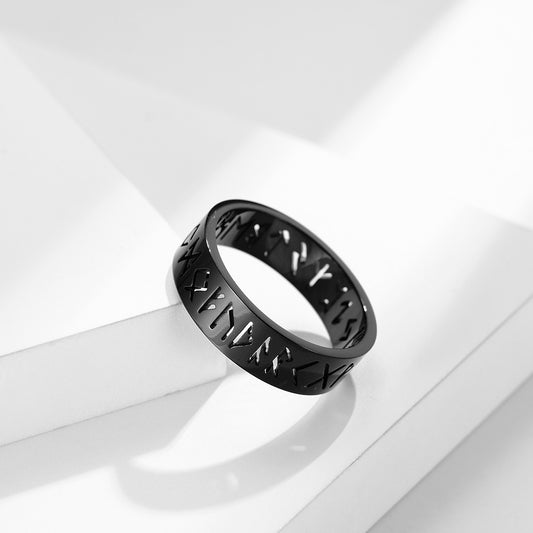 Anillo Letras Negro