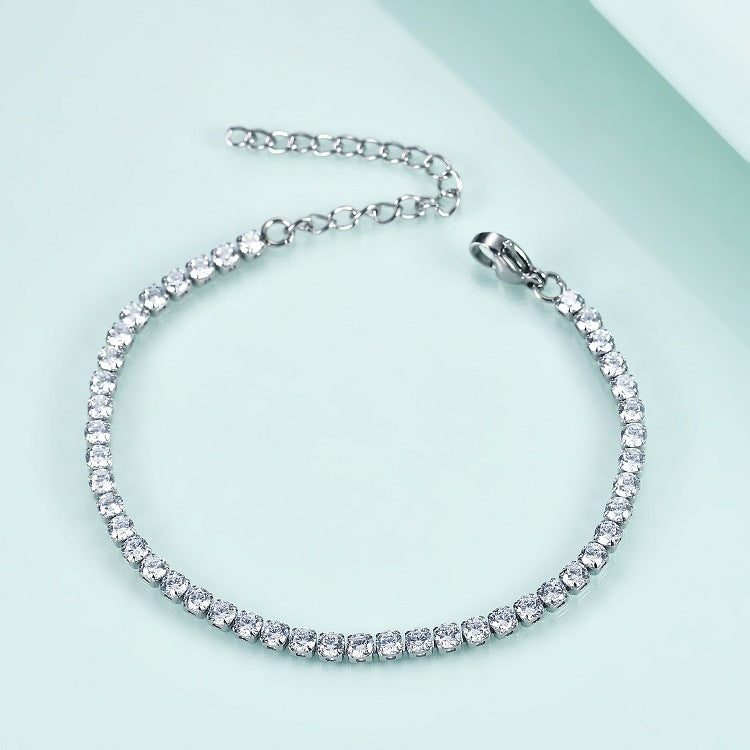 Pulsera Circón Acero Titanio