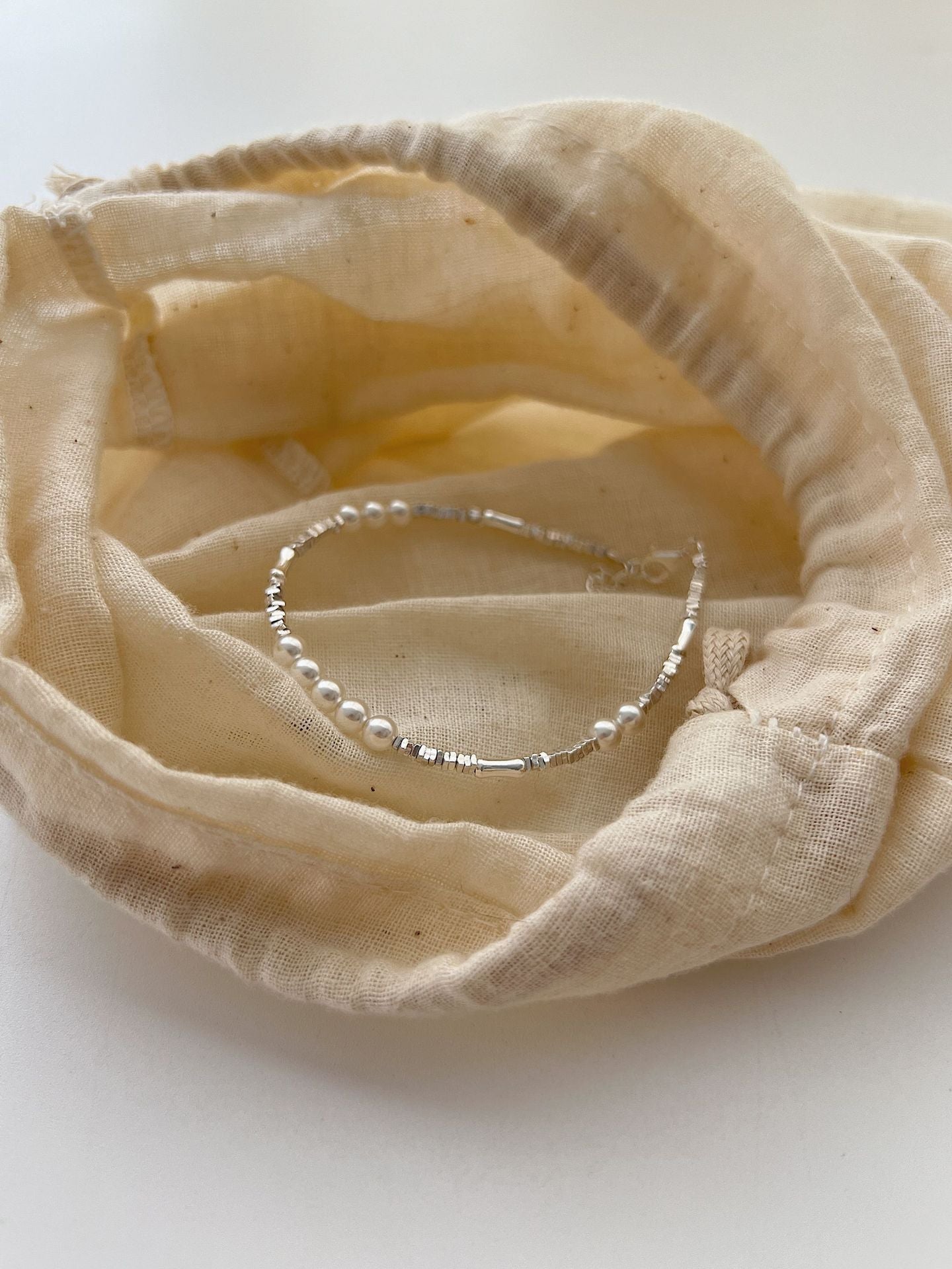Pulsera Perlas Plata De Ley 925