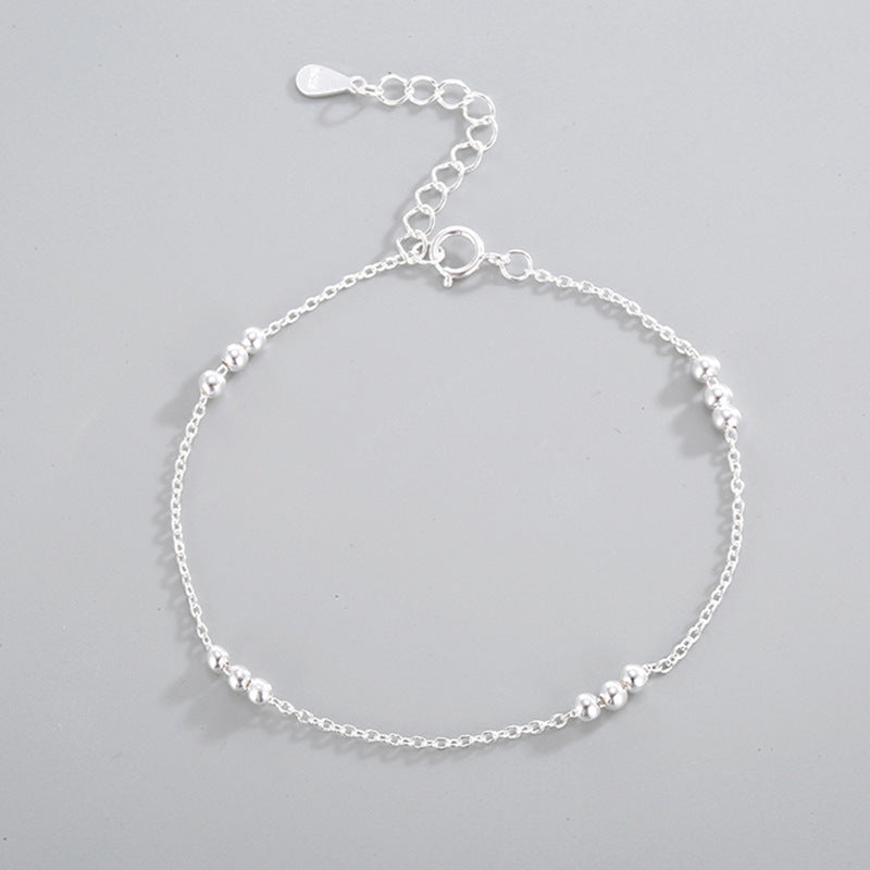 Pulsera Bolitas Plata De Ley 925