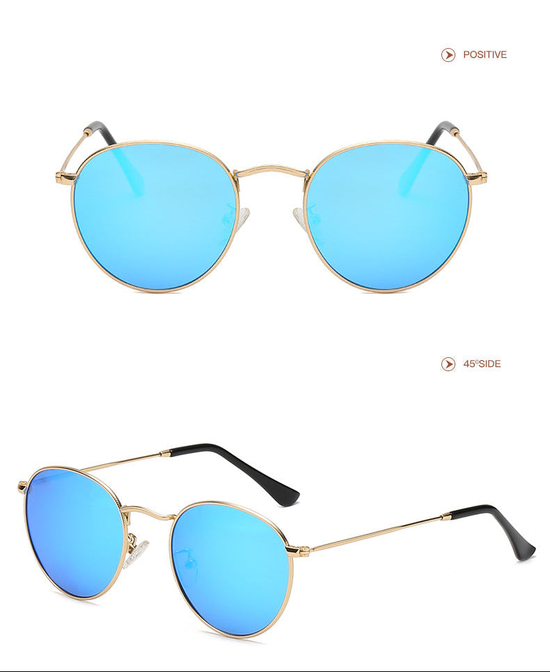 Gafas Marco Redondo Reflejante Azul