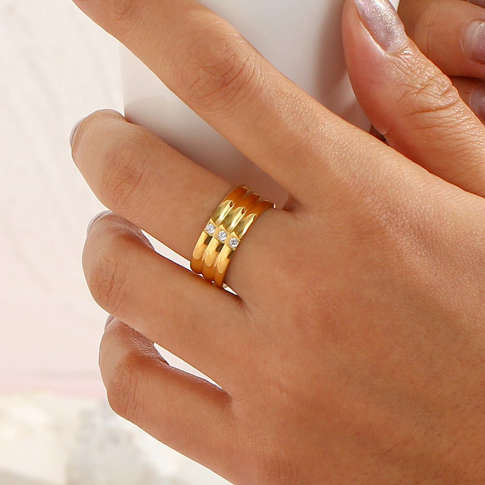 Anillo Retro Acero Inoxidable
