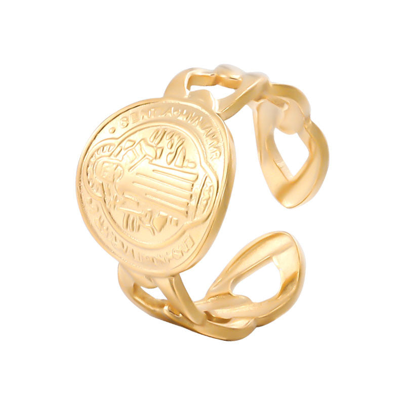 Anillo San Benito Acero Inoxidable