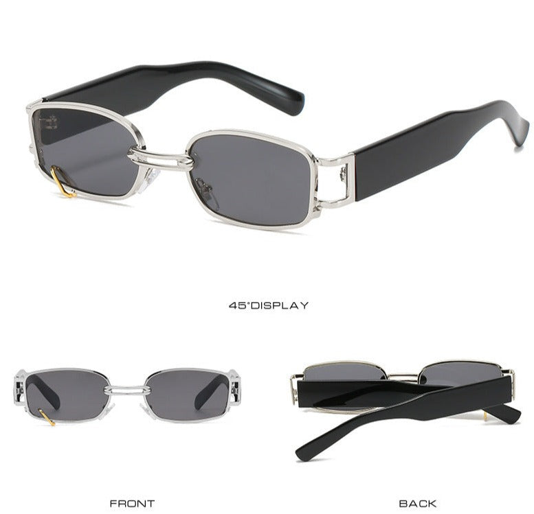 Gafas Anillo Marco Ovalado Plateado