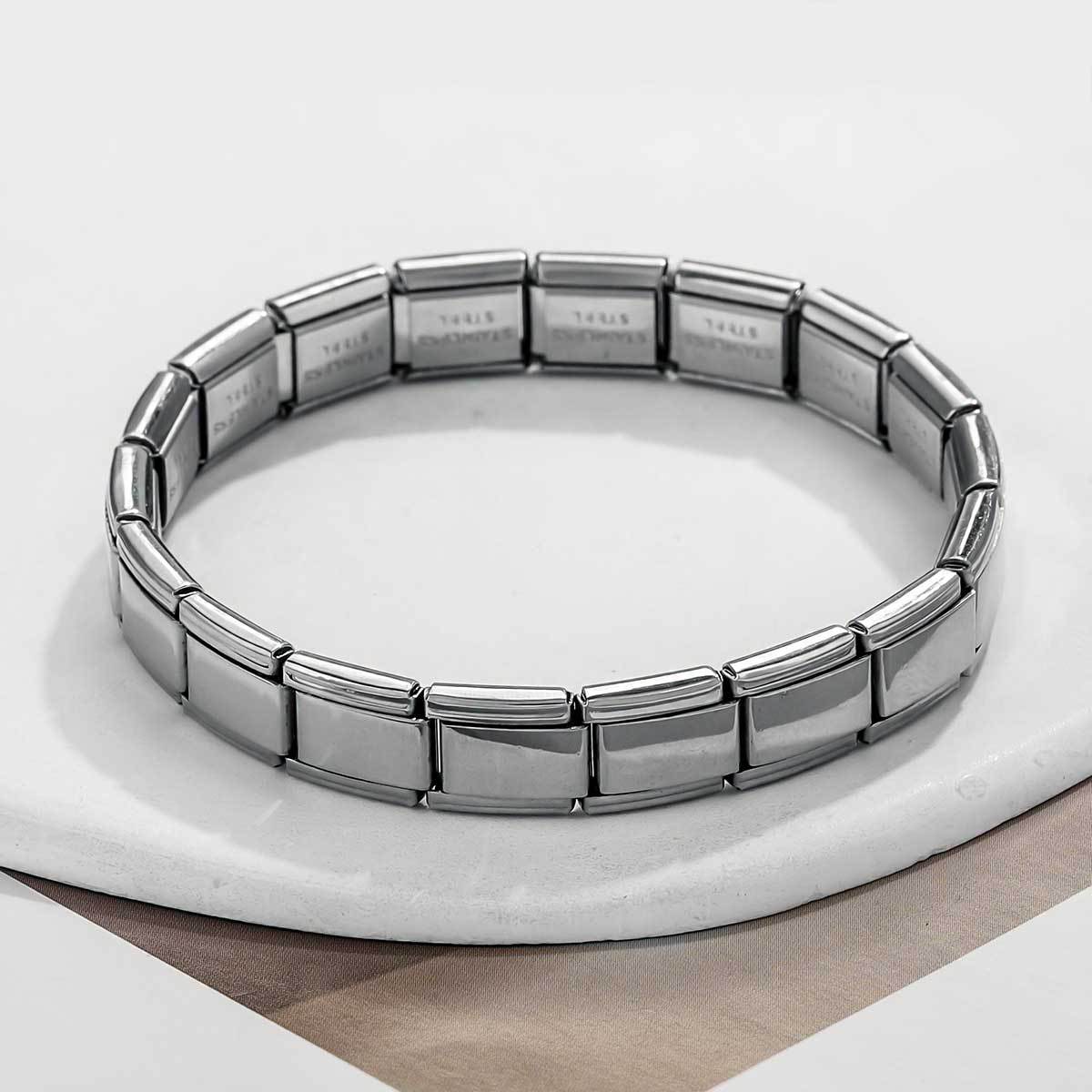 Pulsera Italiana Acero Inoxidable