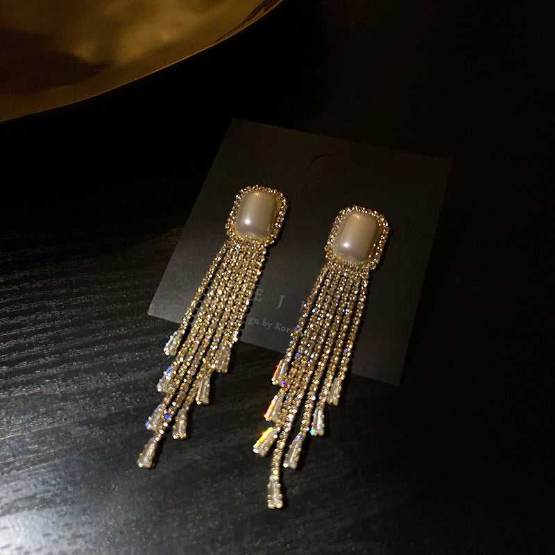 Aretes Largos Perla
