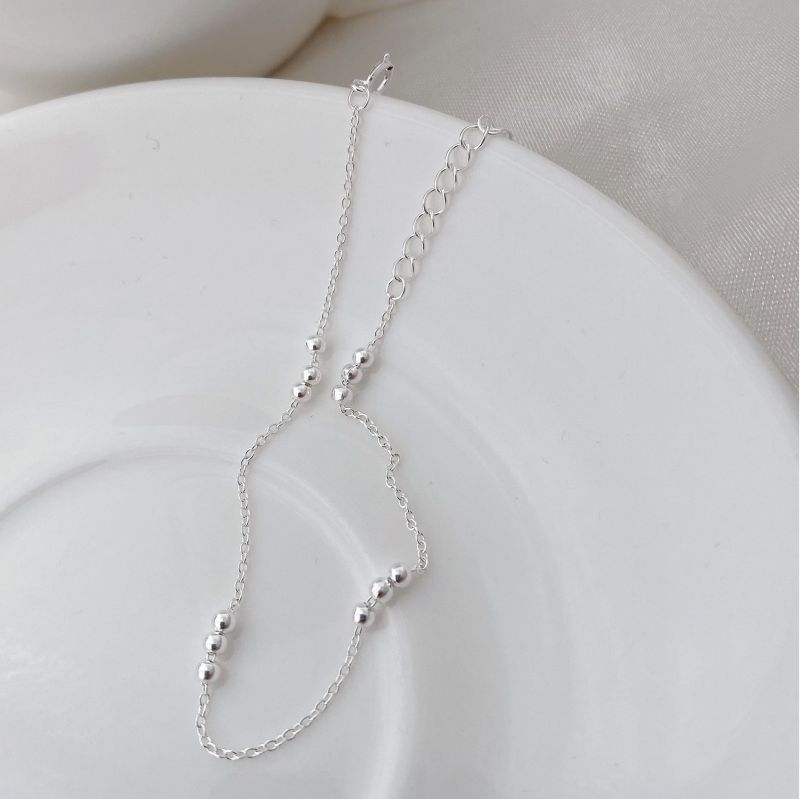 Pulsera Bolitas Plata De Ley 925
