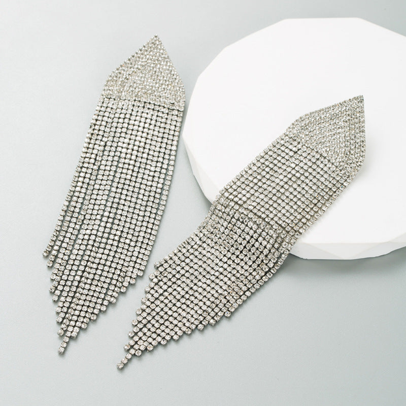 Aretes Largos Exagerado Borla