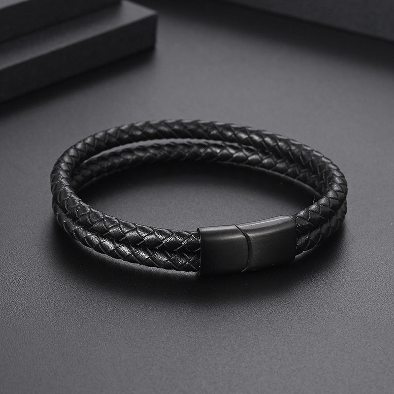 Pulsera Doble Cuero Sintético