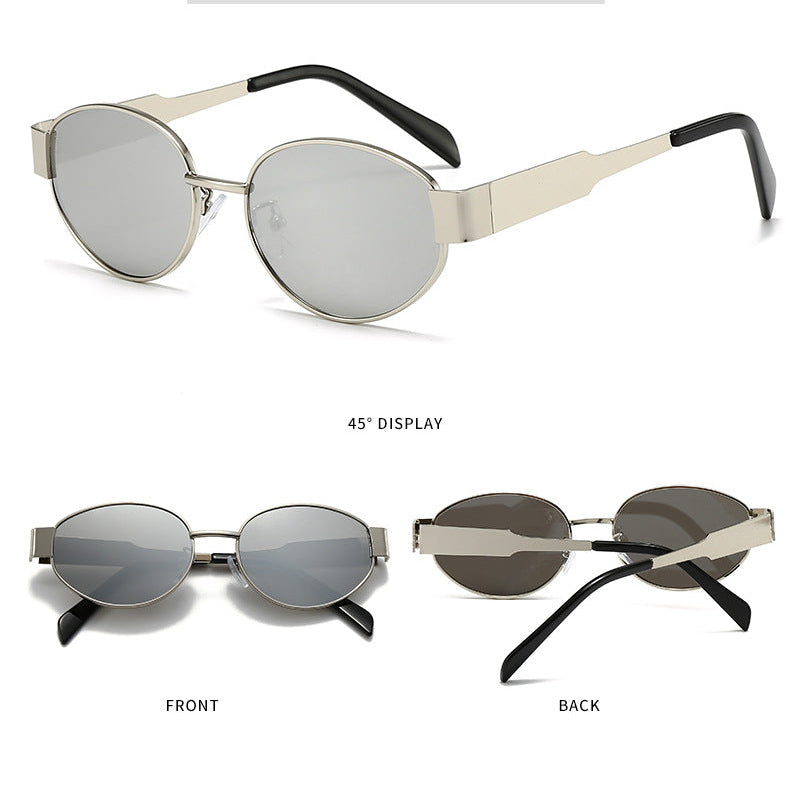 Gafas Mercurio Marco Ovalado Plateado