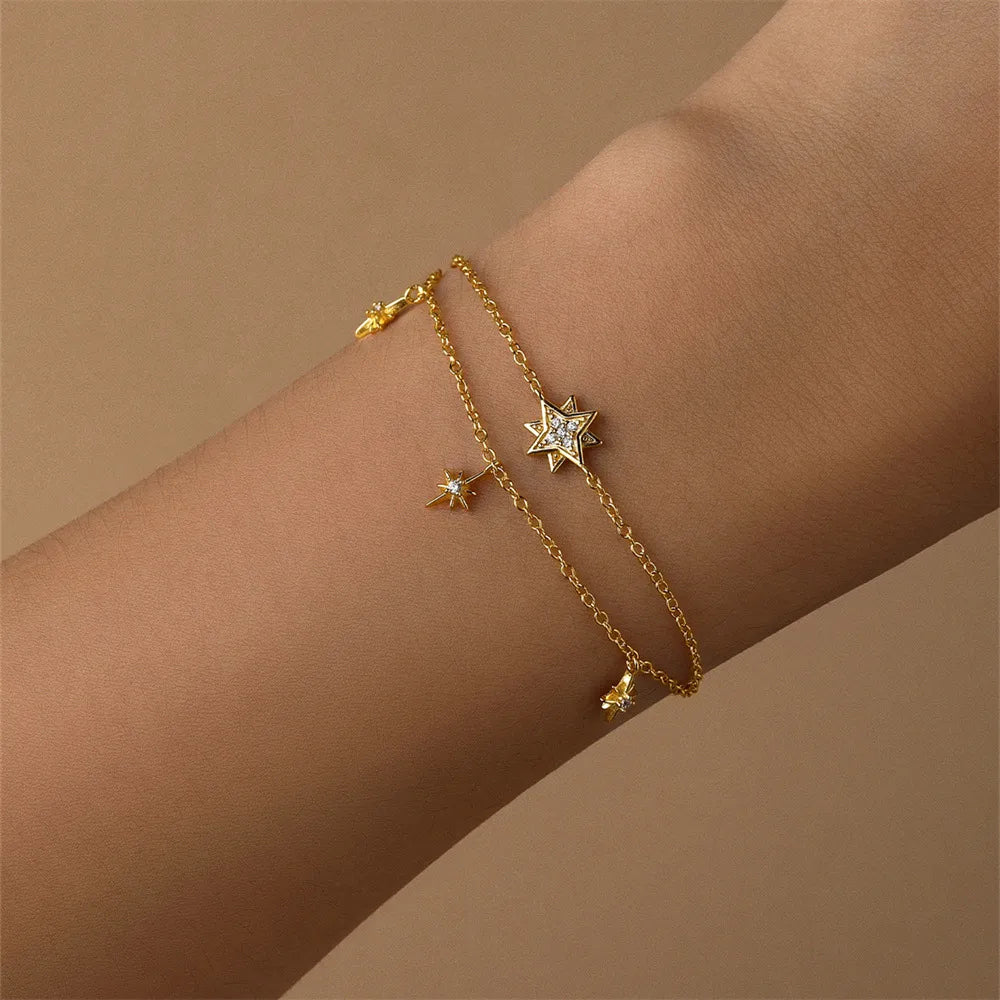 Pulsera Estrellas Plata Esterlina S925
