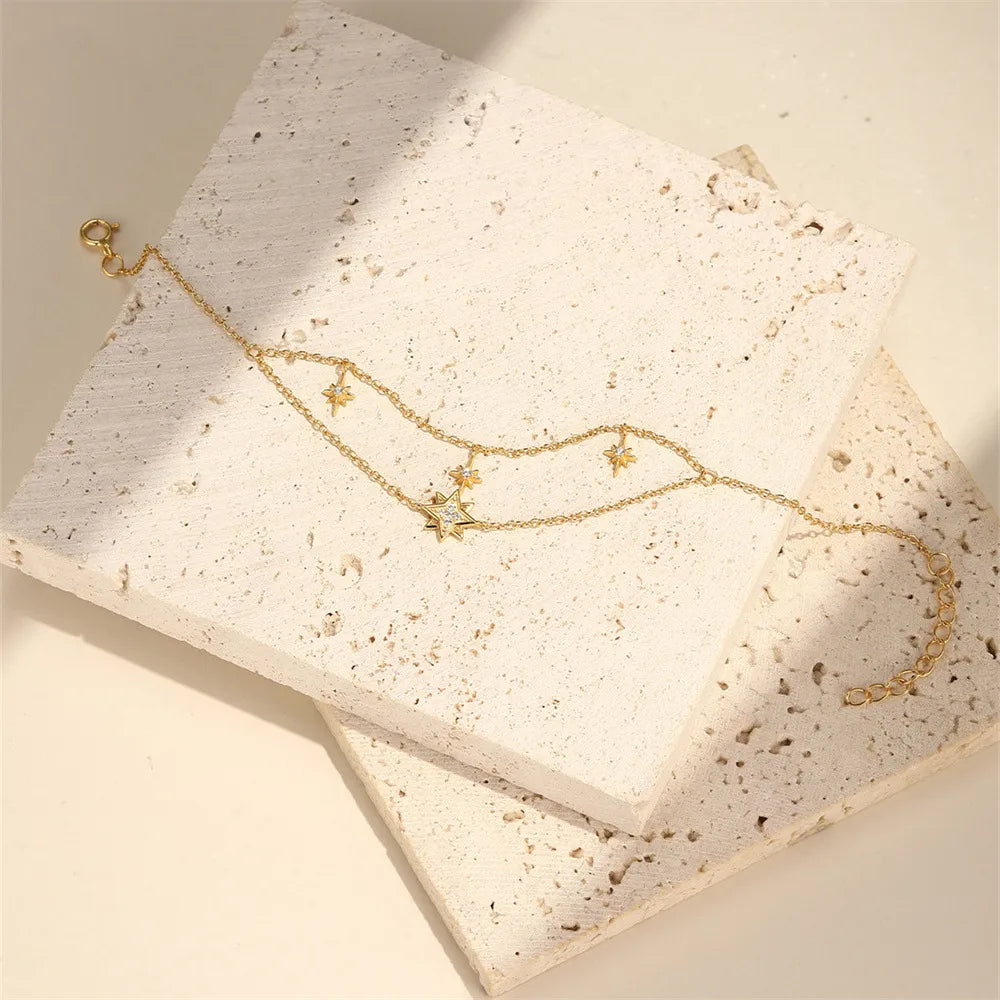 Pulsera Estrellas Plata Esterlina S925