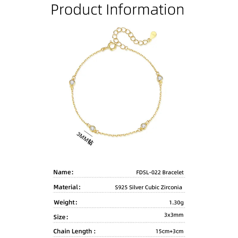 Pulsera Elegante Plata De Ley 925