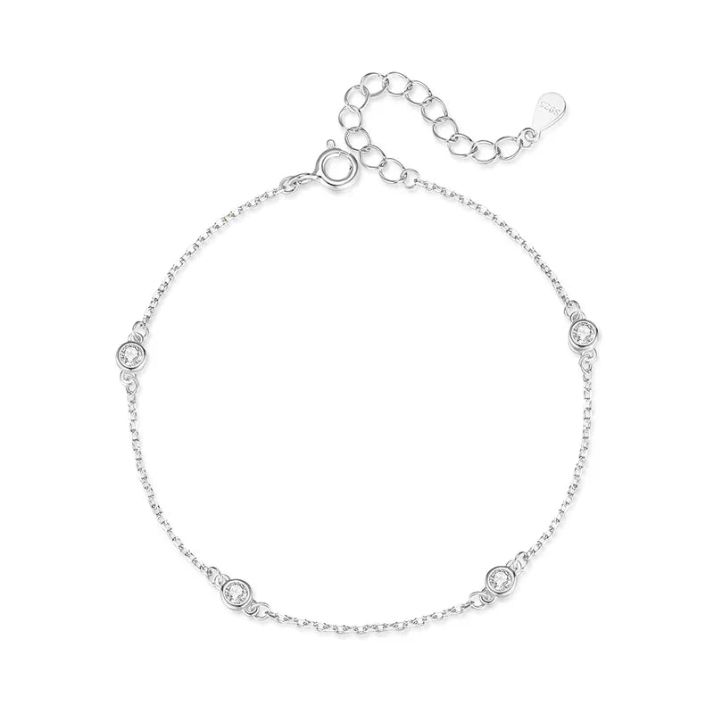 Pulsera Elegante Plata De Ley 925
