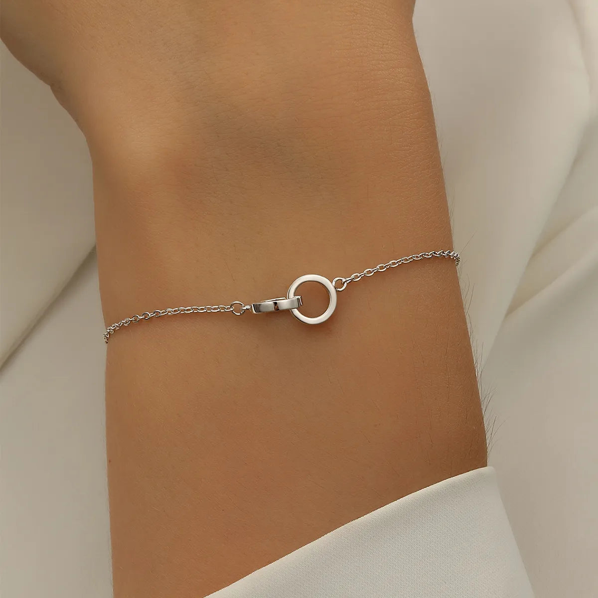 Pulsera Anillos Plata De Ley 925
