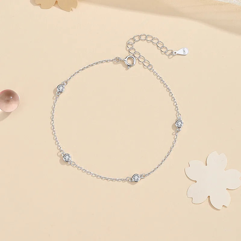 Pulsera Elegante Plata De Ley 925