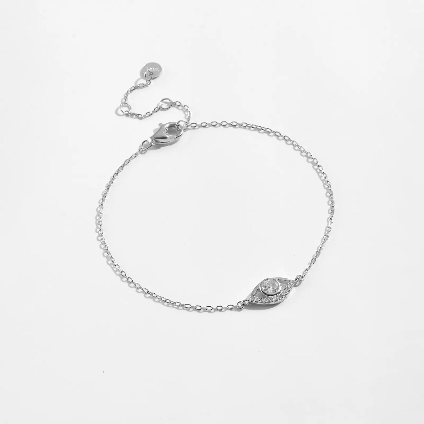 Pulsera Ojo Plata De Ley 925
