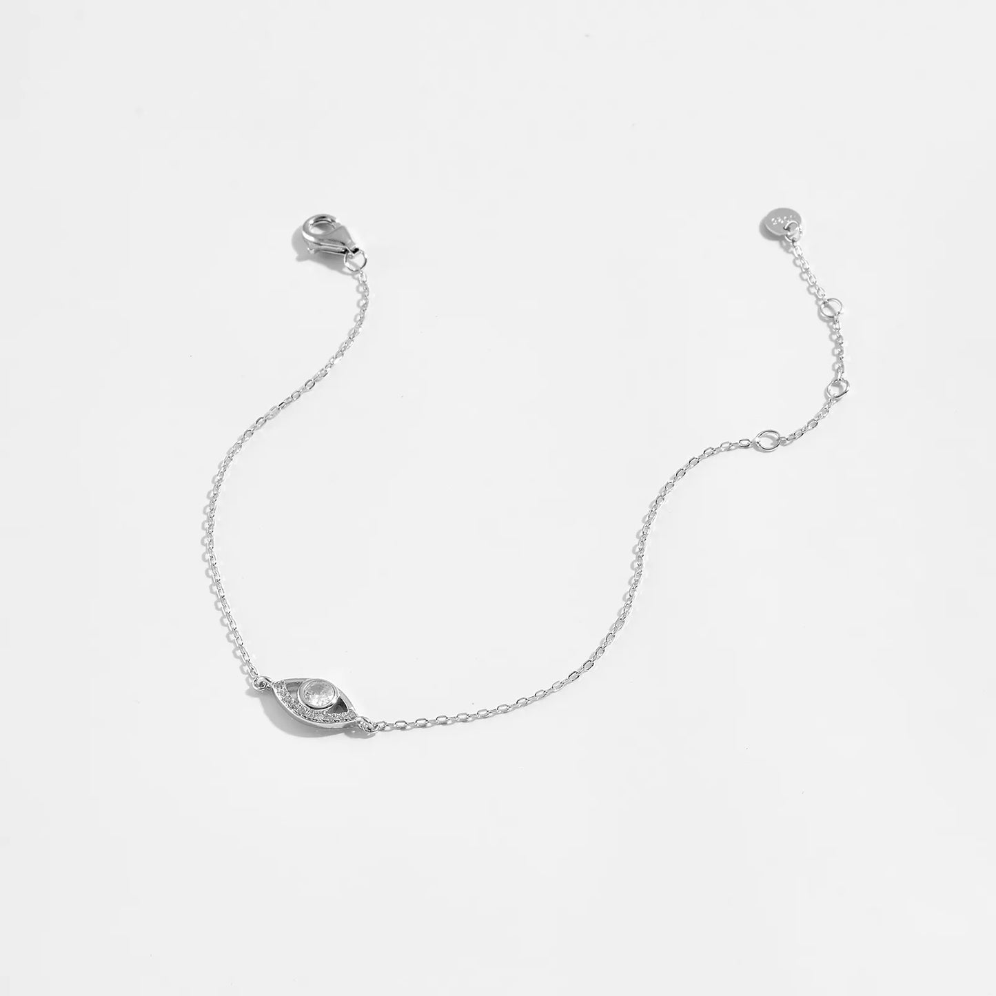 Pulsera Ojo Plata De Ley 925