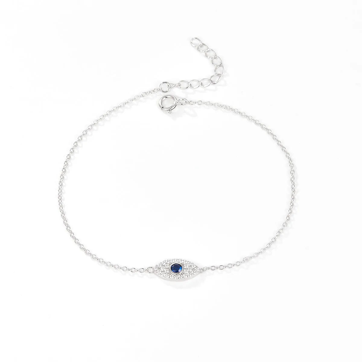 Pulsera Ojo Plata De Ley 925