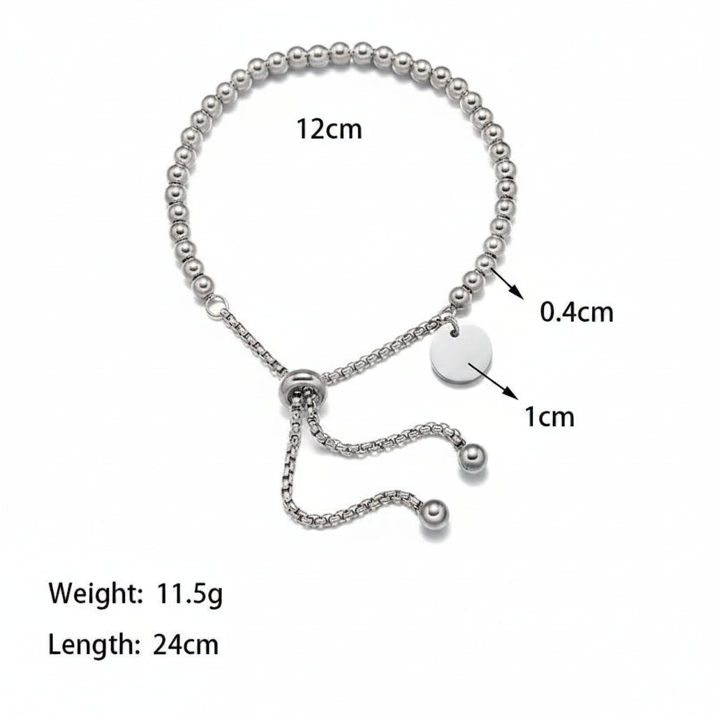 Pulsera Bolitas Acero Inoxidable