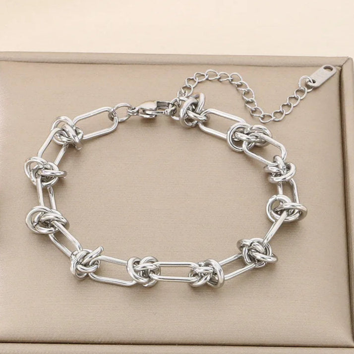 Pulsera Nudos Acero Inoxidable