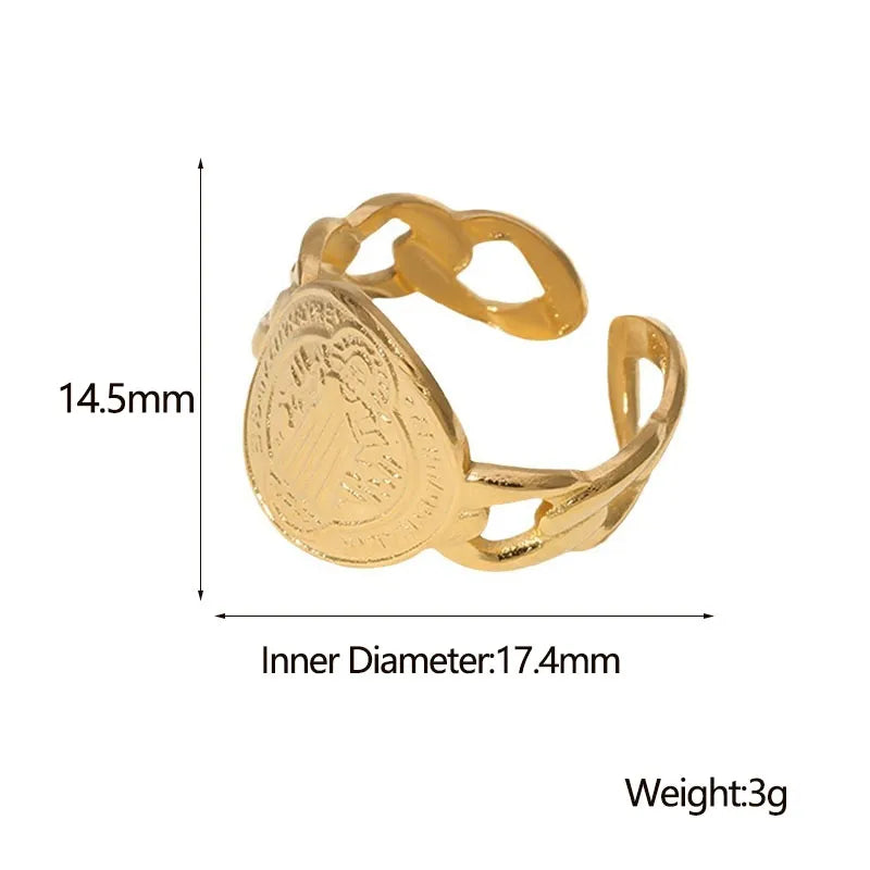 Anillo San Benito Acero Inoxidable