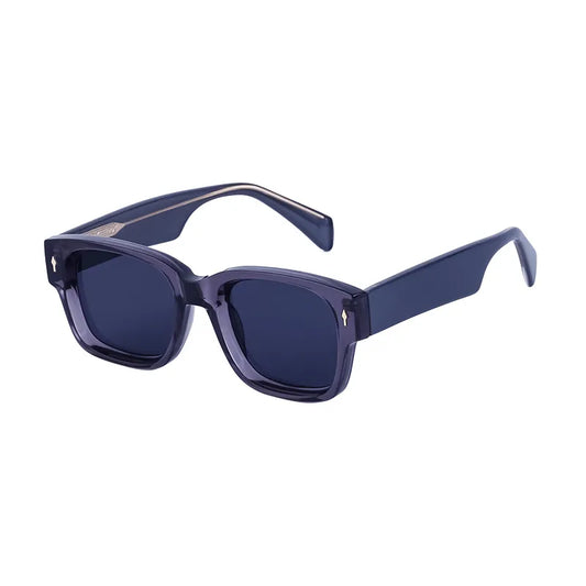 Gafas Estilo Cuadrado Gris Transparente