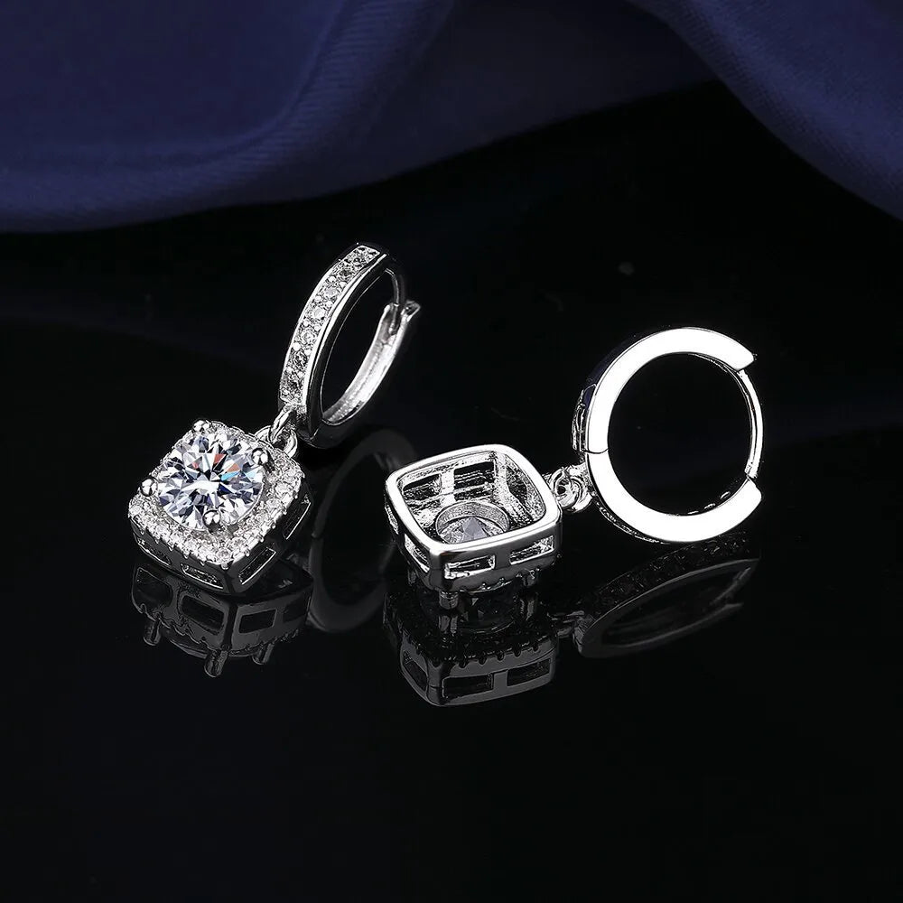 Aretes Circón Cuadrados