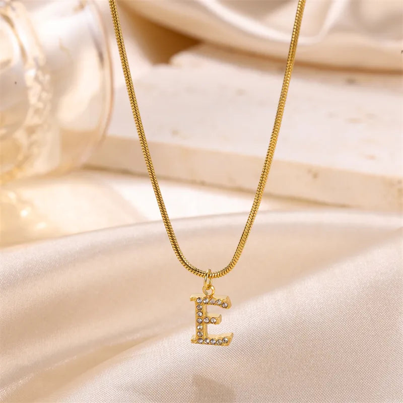 Collar Letra Acero Inoxidable