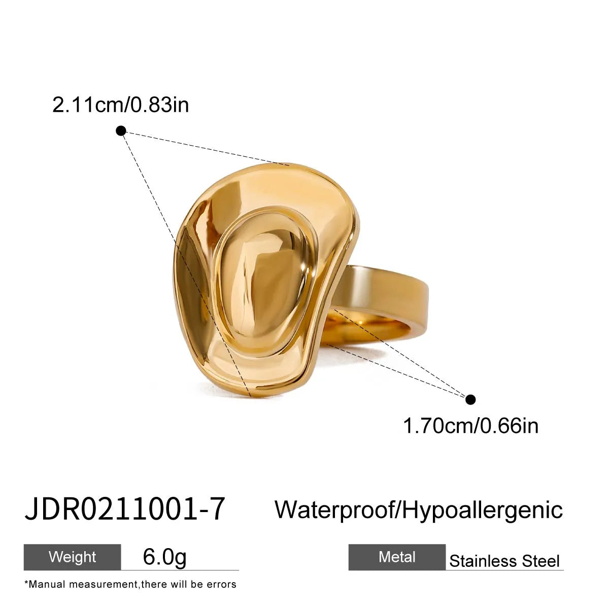 Anillo Sombrero Acero Inoxidable
