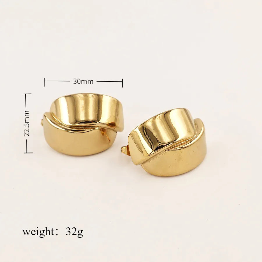 Aretes Dorado Acero Inoxidable