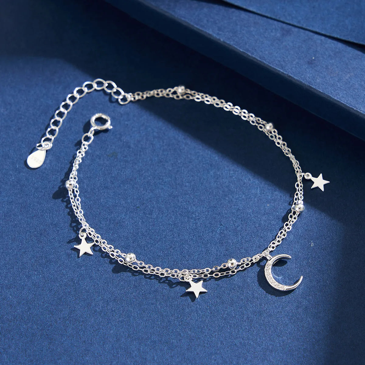 Pulsera Estrella Luna Plata 925