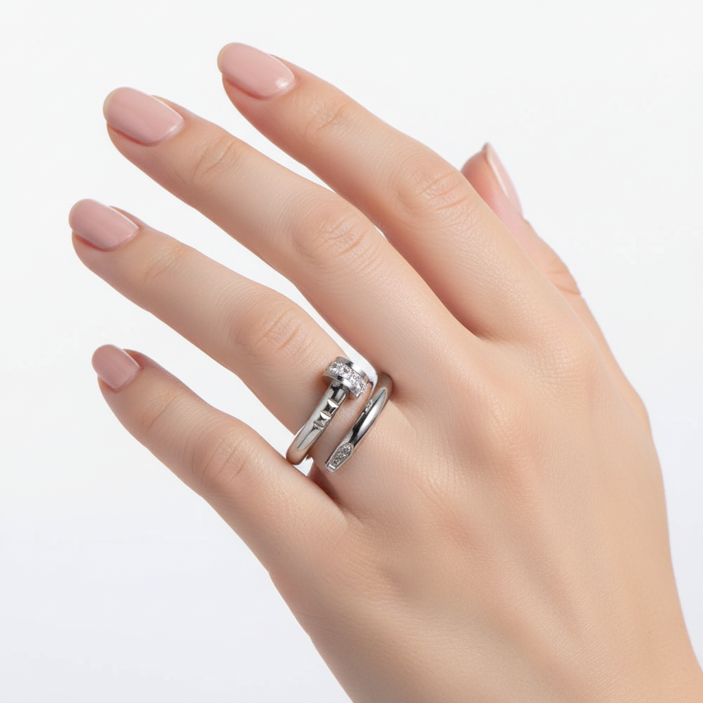 Anillo Clavo Acero Inoxidable