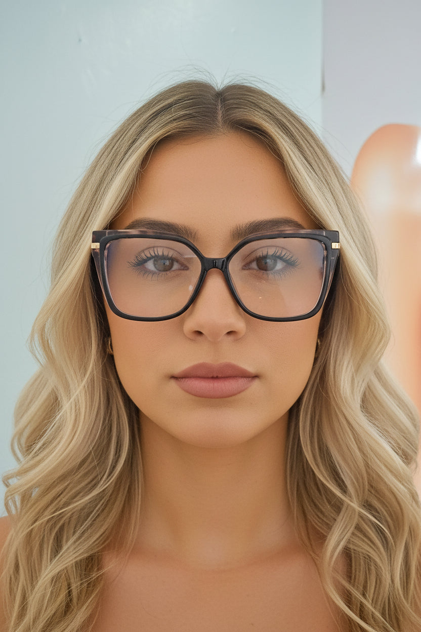 Gafas Cuadradas Marco Anti-Luz Azul