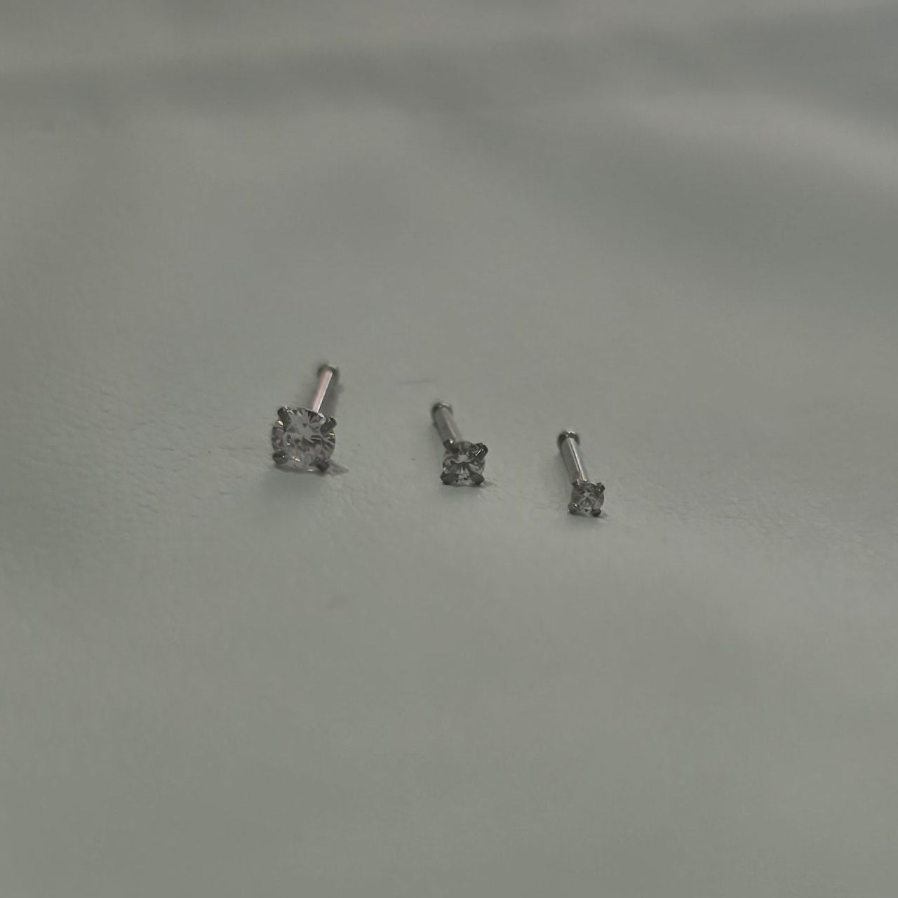 Set Piercing Nariz Acero Inoxidable