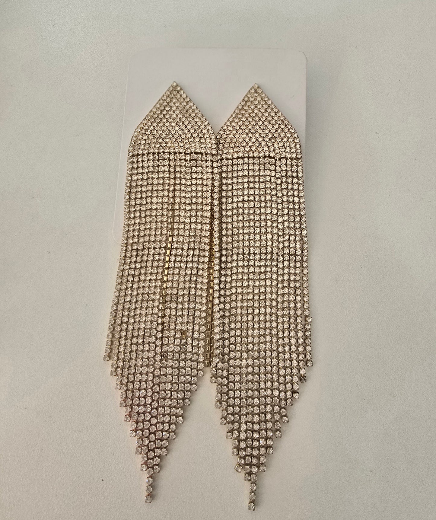 Aretes Largos Exagerado Borla Dorado