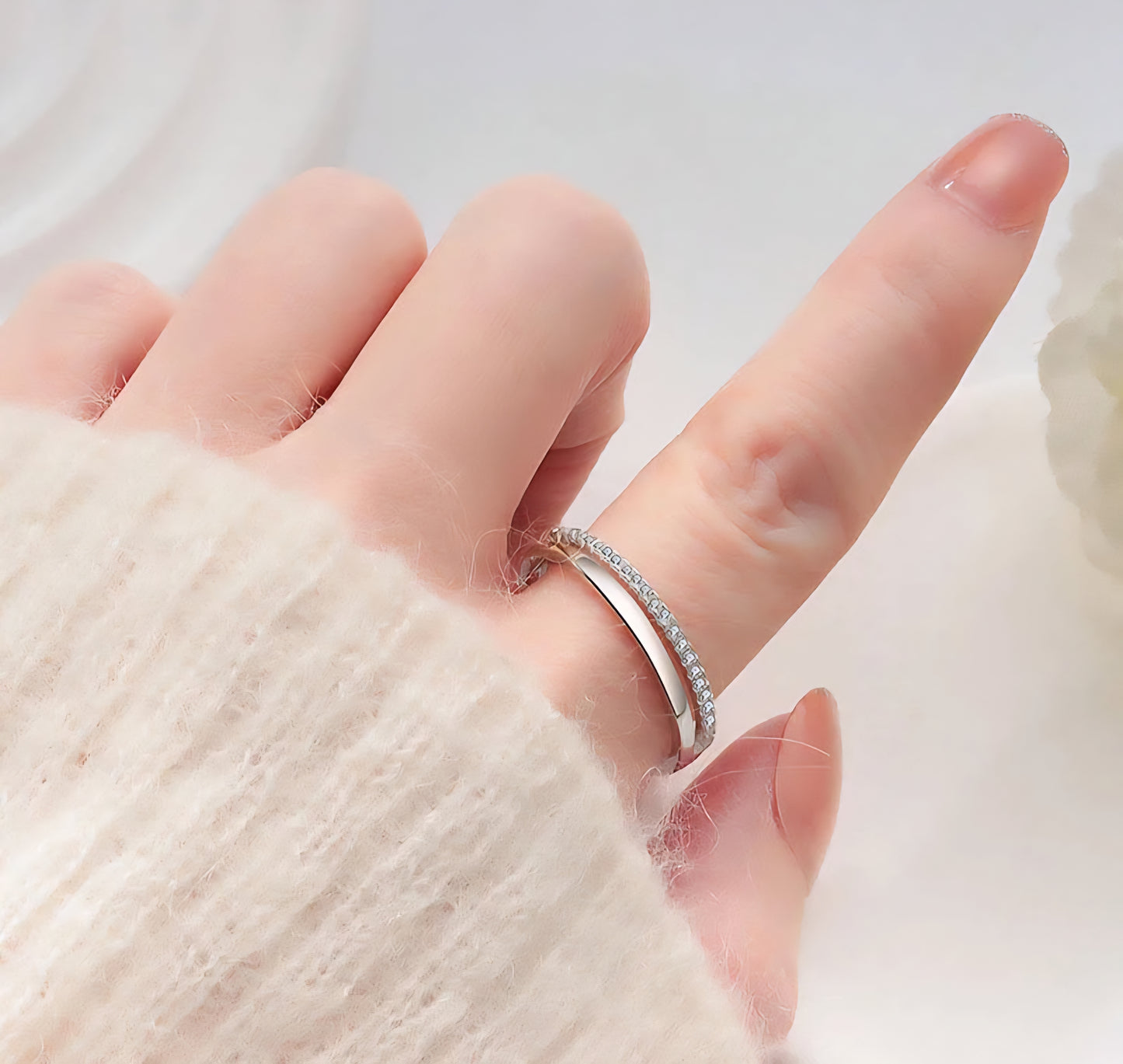 Anillo Doble Plata De Ley 925