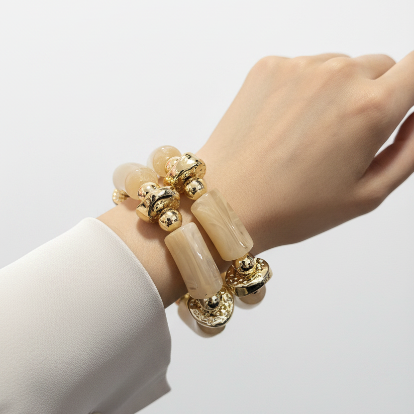 Pulsera Acrílico Exagerada Elástica