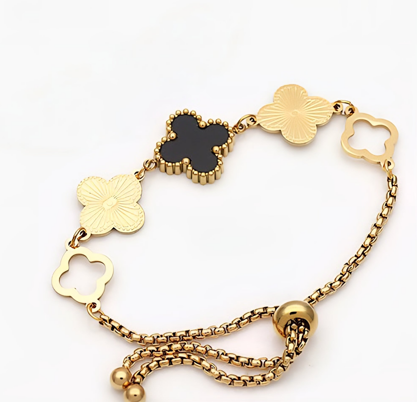 Pulsera Trébol Acero Inoxidable