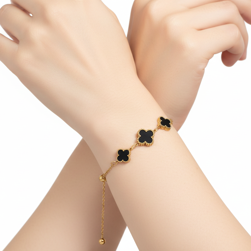 Pulsera Trébol Acero Inoxidable