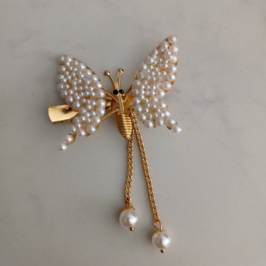 Broche Mariposa Perla