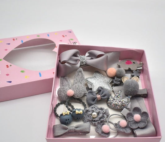 Juego Accesorios Para El Cabello Gris