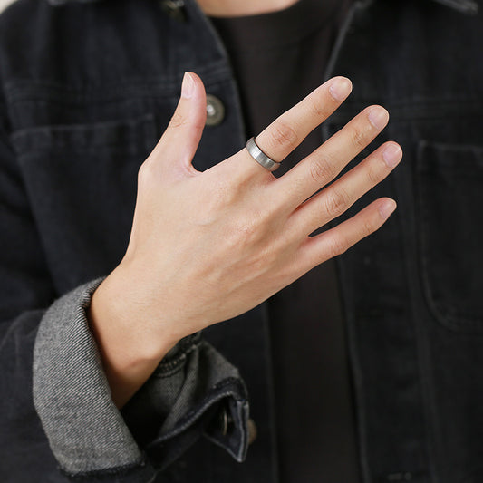 Anillo Acero De Tungsteno