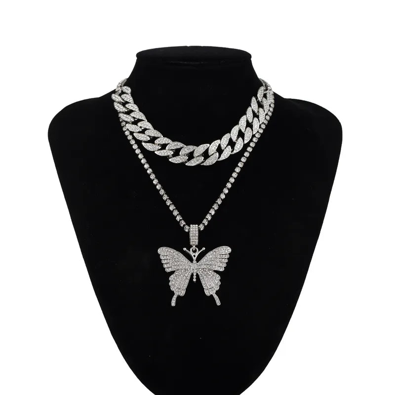 Set Collares Mariposa Cadena