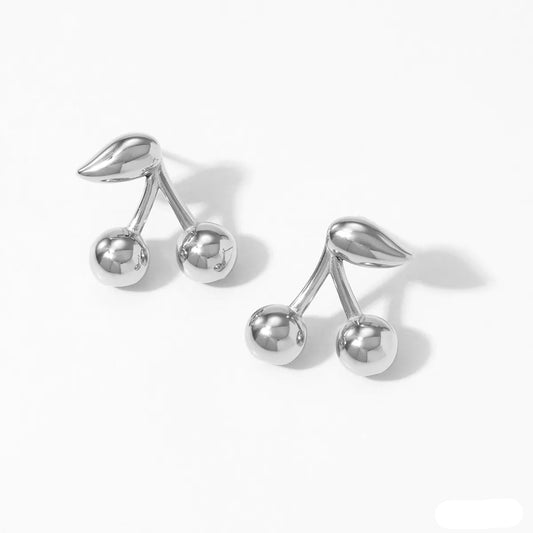 Aretes Cereza Acero Inoxidable (Copia)