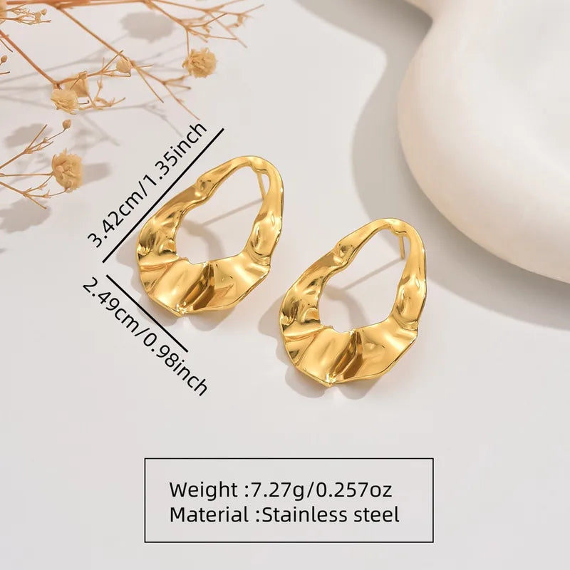 Aretes Asimétricos Acero Inoxidable