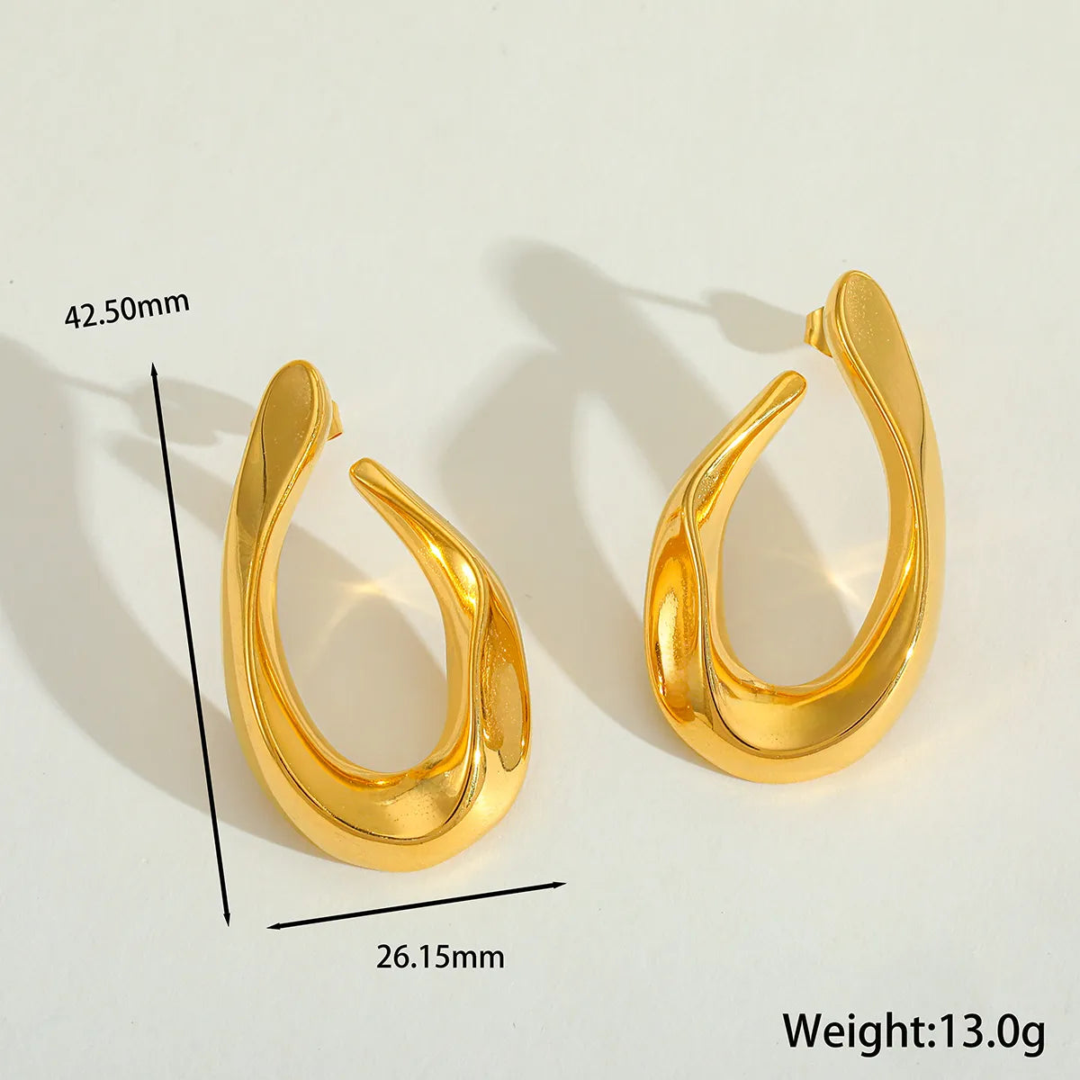 Aretes Irregular Acero Inoxidable