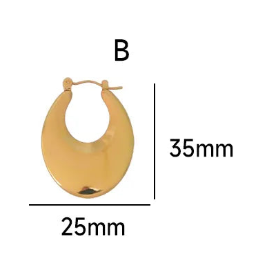 Aretes Forma De U Acero Titanio