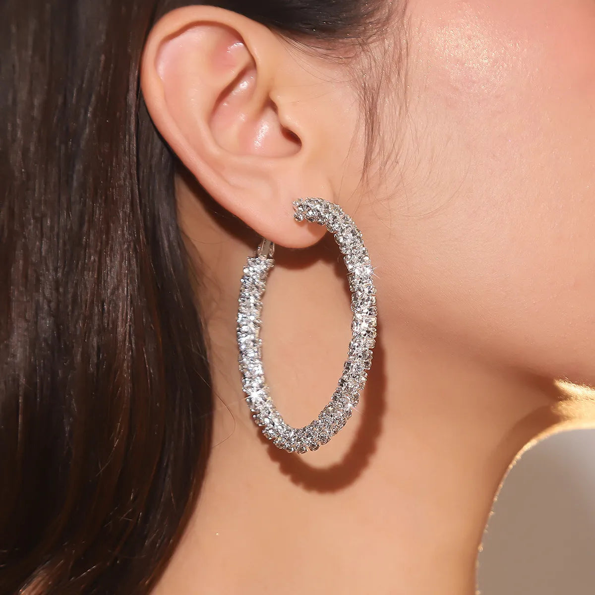 Arracadas Grandes Diamante