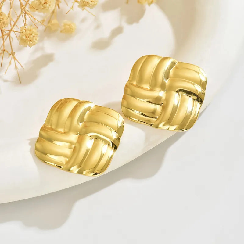 Aretes Cuadrado Acero Inoxidable